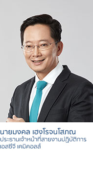ประธานเจ้าหน้าที่สายงานปฎิบัติการ และ รองผู้จัดการใหญ่ สายธุรกิจโอเลฟินส์ ประเทศไทย ธุรกิจเคมิคอลส์
